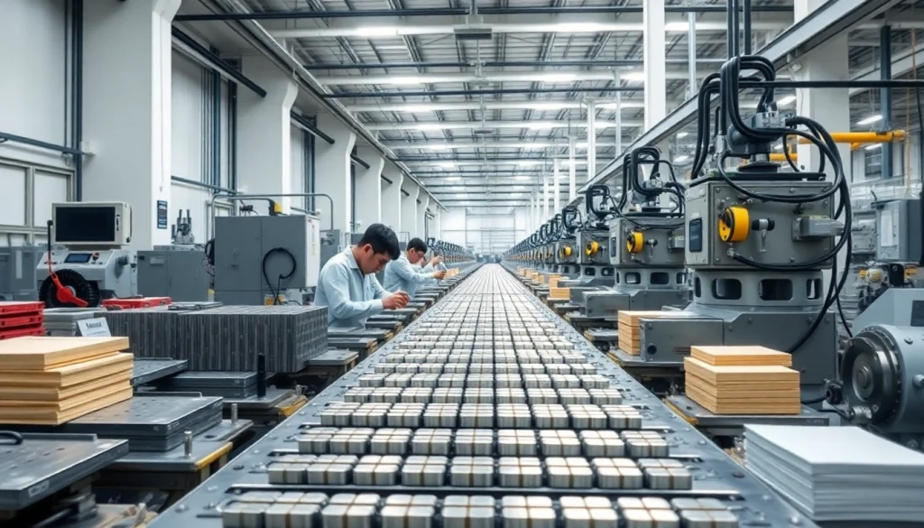 Showcasing the manufacturing process of NdFeB magnets manufacturer in china with professionals at work