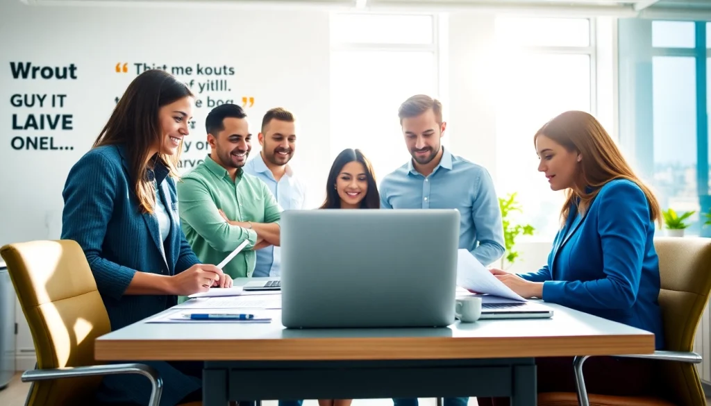Job seekers exploring new hire jobs in a collaborative and vibrant office environment.