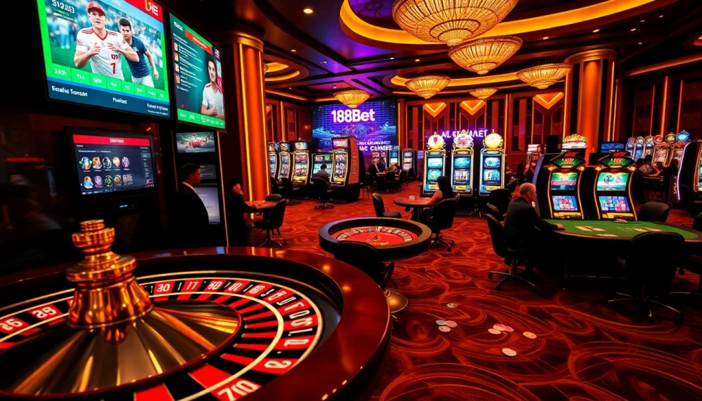 Experience the thrill of 188bet as players engage in sports betting, poker, and slots.