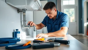 24/7 emergency plumbing services from https://speedyservicestoday.com.au with a professional technician at work.