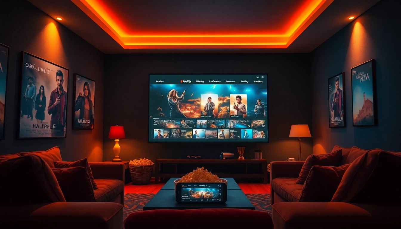 Enjoy thrilling filmes online gratis with cozy home movie setup featuring Romanian subtitles.