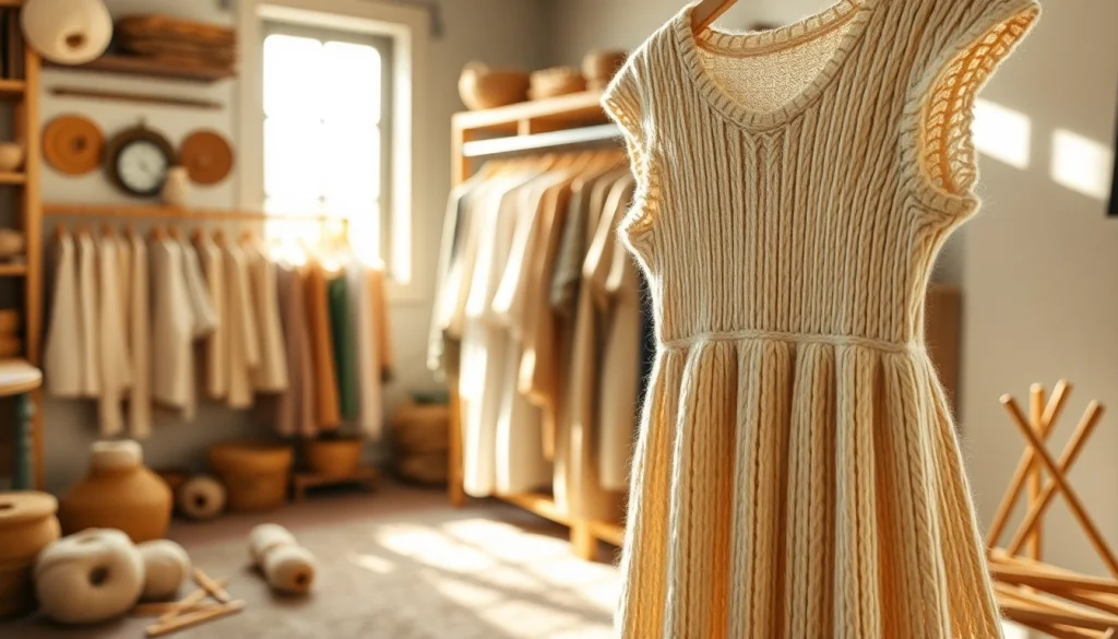 Explore the craftsmanship of sustainable fashion at https://www.ound-ound.com with artisanal hand-knitted dresses.