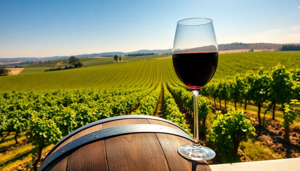 Sip fine wines at wineries in Clarksburg surrounded by vibrant vineyard views.