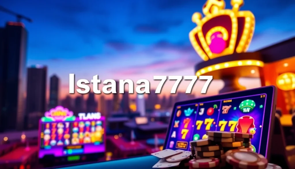 Istana777 slot game platform with bright graphics and engaging atmosphere.