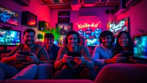 Exciting online gaming experience with Kode4d players enjoying thrilling gameplay.