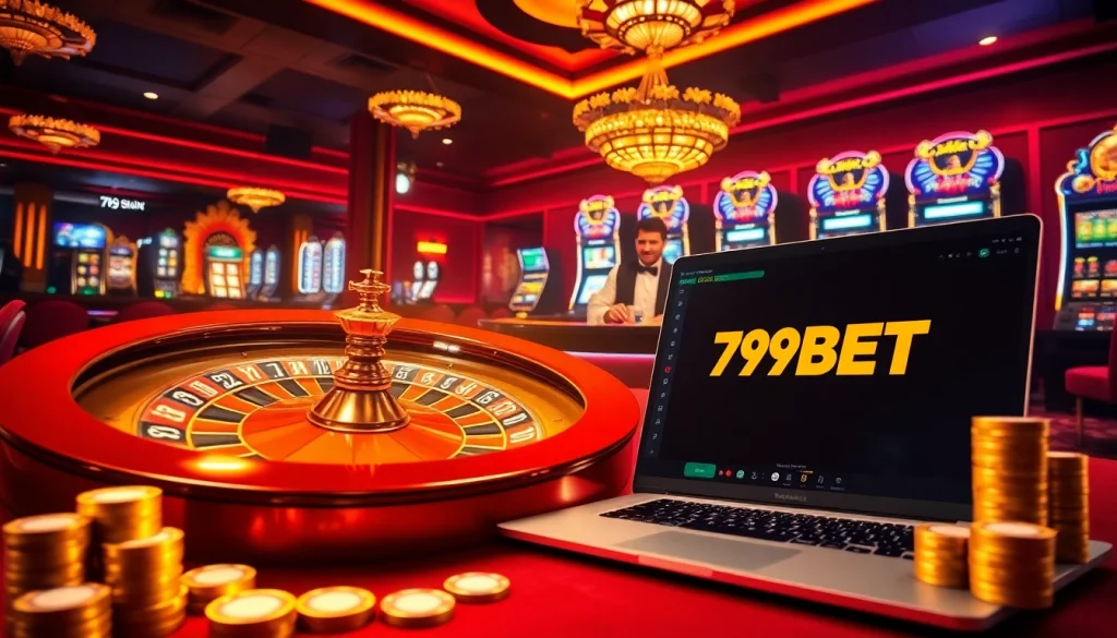 Experience the thrill of gambling at 789BET with vibrant casino visuals and engaging gameplay.