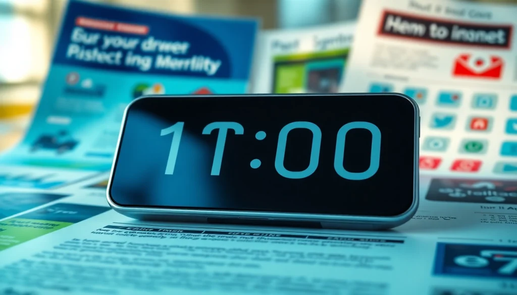 Engaging constant contact countdown timer showcased in an email marketing template