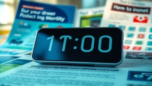 Engaging constant contact countdown timer showcased in an email marketing template