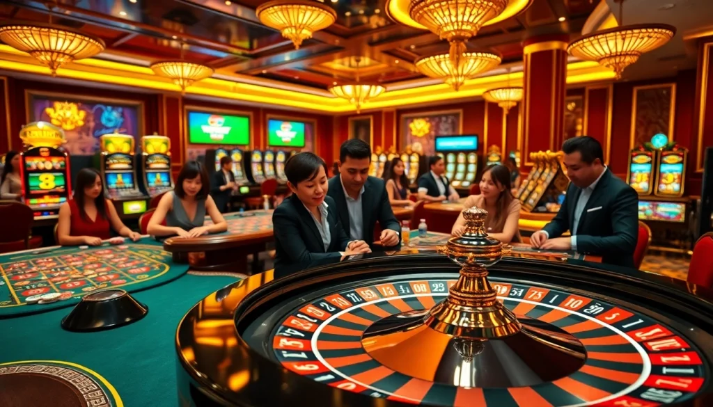 Experience excitement at the casino as players engage in thrilling games; nếu như vậy bám vào đây.