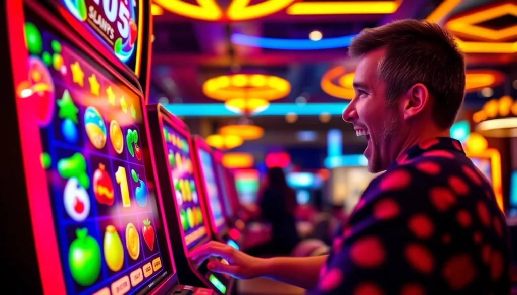 Mengakses situs slot depo 5k dengan antusiasme tinggi saat bermain slot di kasino online.