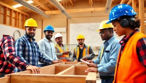 Construction apprenticeships in Carolinas highlighting diverse learners engaged in hands-on training.