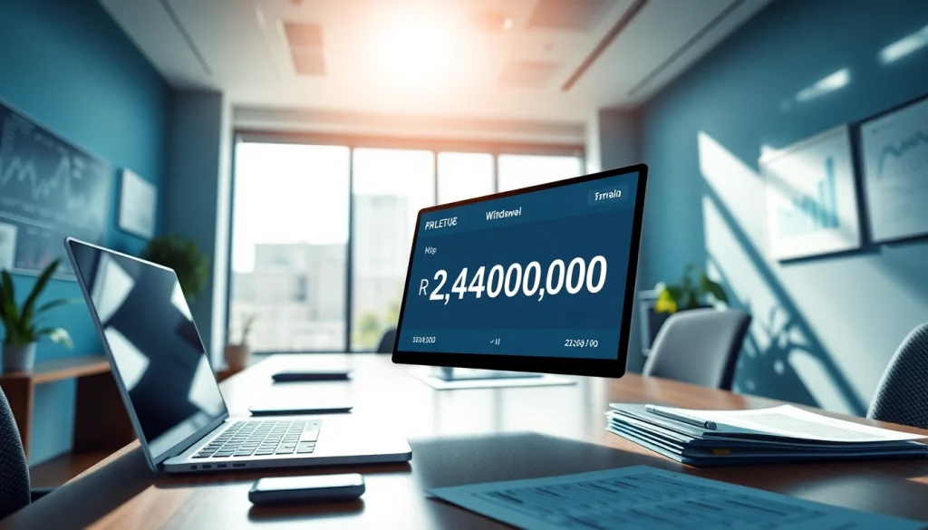 Successful transaction display on BOX138 digital wallet interface showing Rp 2,424,000,00 withdrawal.