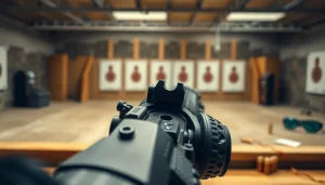 AR super safety trigger demonstrated on an AR-15 platform with a modern aesthetic.