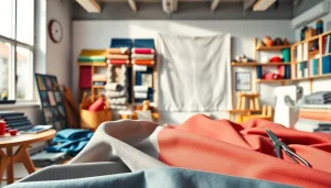 Verken de populaire poplin katoen met een gladde textuur in een creatief decor.