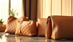 명품 이미테이션 제품 고급스러운 배경에서 세련되게 전시하기