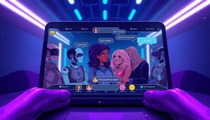 Engaging NSFW AI chat interface showcasing playful interactions.