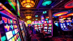 Menang besar di slot depo 1k dengan mesin slot warna-warni di kasino.