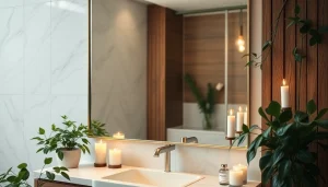 Transform any bathroom space with an elegant bathroom mirror that enhances contemporary design.