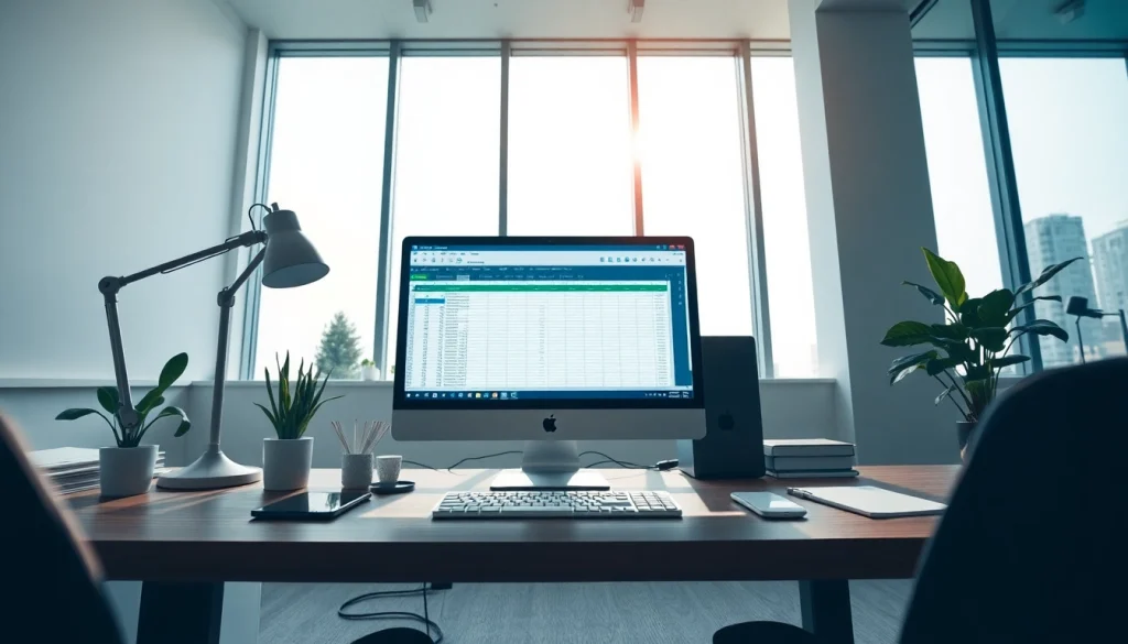 在现代工作区计算机上显示的 WPS Office 软件，提升生产力。