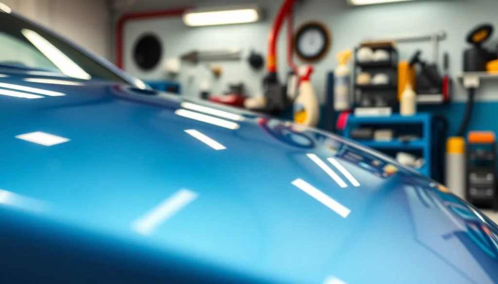 Ceramic coating Chattanooga enhances shine and protection of a luxury car's surface.