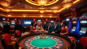 U888 players experience the thrill of winning at the vibrant casino tables.