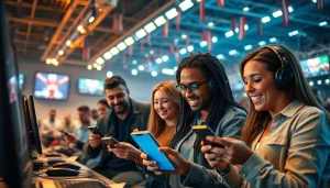 Mostbet durust rey ilə oyunçuların mobil cihazlarla əyləncəli bahis etdiyi bir görünüş.