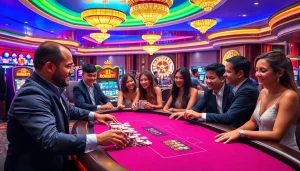 Experience the excitement of gambling at nhà cái fa88 with poker tables and vibrant slot machines.