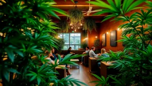 Profitez de l'atmosphère relaxante à The Corner Cannabis Club Madrid avec des membres engagés.