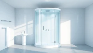 Entdecken Sie die elegante sonni Duschkabine 80x80 in einem modernen Badezimmer.