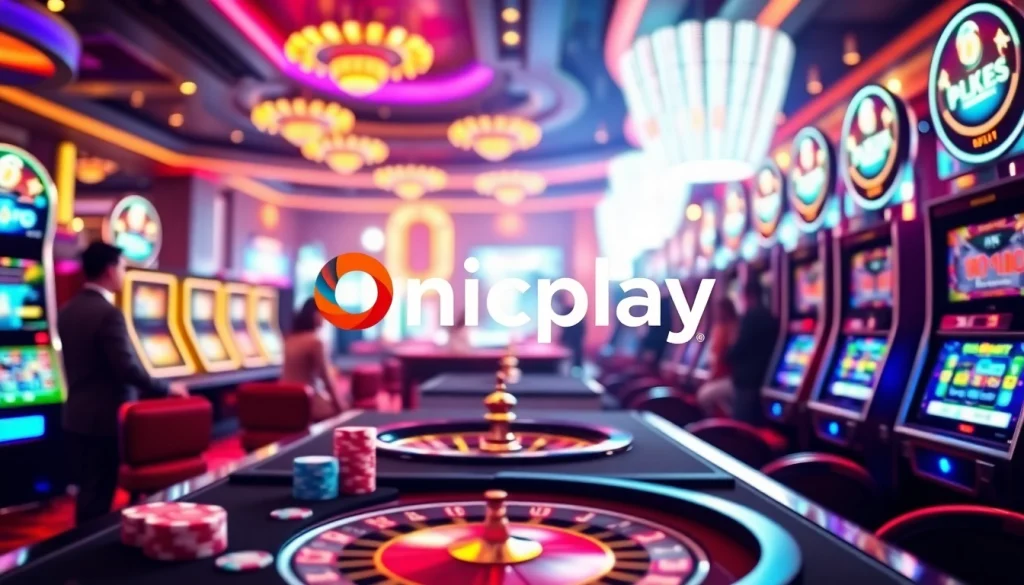 Experience winning spins at Onicplay with vibrant slot machines and casino excitement.