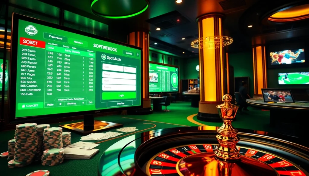 Experience the thrill of Sbobet login at a vibrant online sportsbook bustling with energy and excitement.