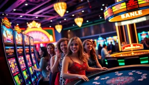 Rasakan sensasi slot togel ketika para pemain bersemangat berinteraksi dengan mesin-mesin yang penuh warna di kasino mewah.