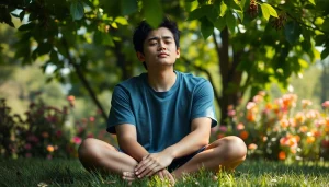 Understanding anxiety symptoms in a calming environment during meditation.