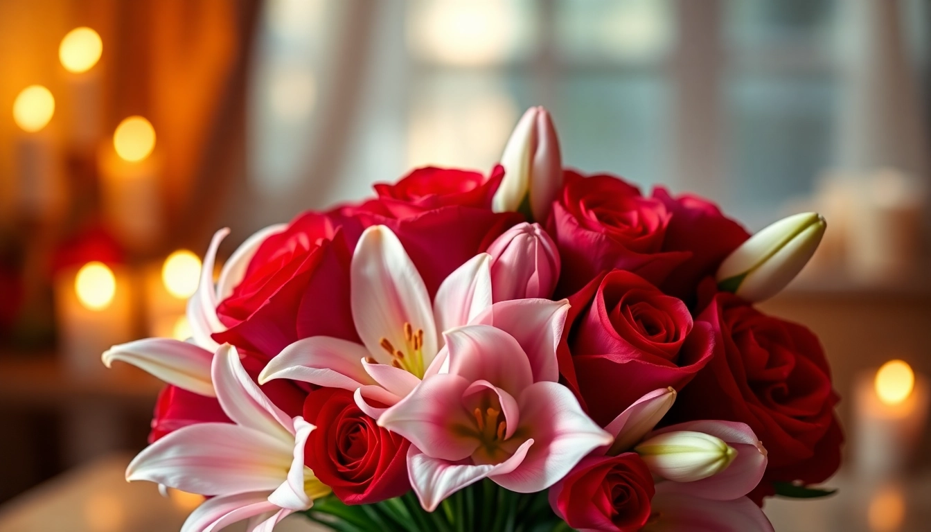 Beautiful valentines flowers in a heart-shaped bouquet showcasing love and elegance.